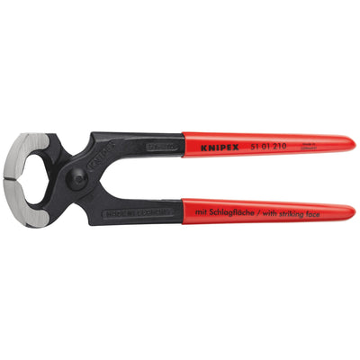 DR-87153 — KNIPEX 51 01 210 SBE Hammerhead Style Carpenters' Pincers, 210mm