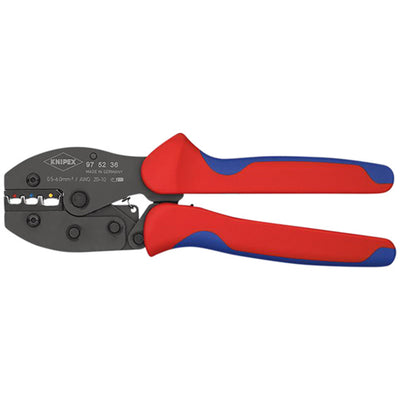 DR-87801 — KNIPEX 97 52 36 SB PreciForce® Crimping Pliers, 0.5 — 6.0 mm² Capacity, 220mm