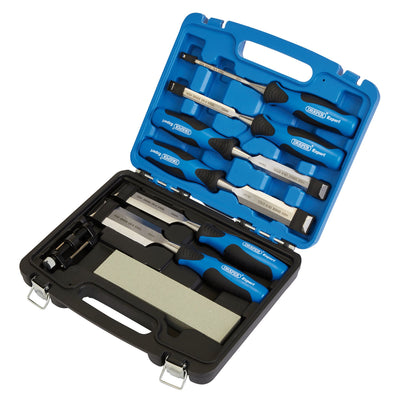 DR-88605 — Draper Expert Soft Grip Wood Chisel Kit, 140mm (8 Piece)
