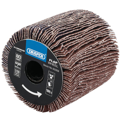 DR-93359 — Aluminium Oxide Flap Wheel, 60 x 60mm, 80 Grit