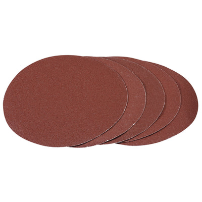 DR-93422 — Hook and Loop Aluminium Oxide Sanding Discs, 180mm, 80 Grit (Pack of 5)