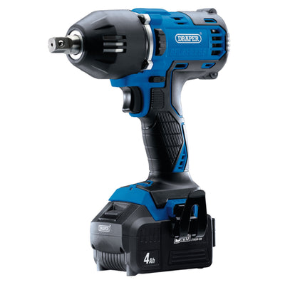 DR-99251 — D20 20V Brushless Mid-Torque Impact Wrench, 1/2" Sq. Dr., 400Nm, 2 x 4.0Ah Batteries, 1 x Charger