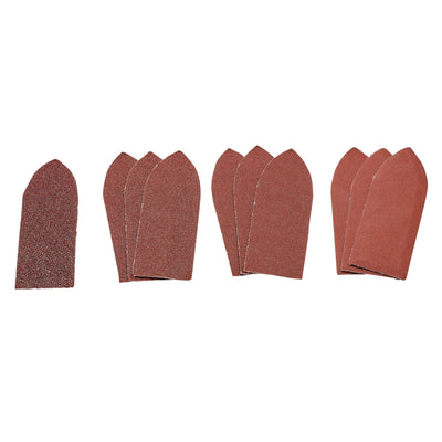 DR-99259 — Assorted Hook and Loop Aluminium Oxide Sanding Sheets, 32 x 92mm (Pack of 10)