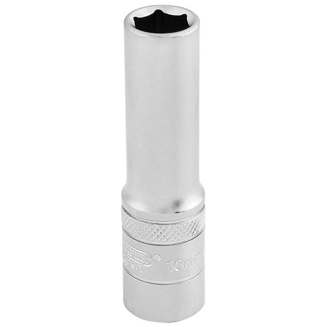 Draper DT - MM/MS 6 Point Metric Deep Socket, 3/8" Sq. Dr., 10mm - (16579) - DR-16579 - Draper - Trade Counter Direct