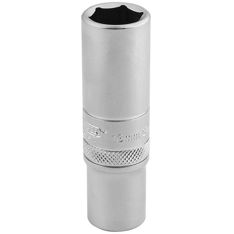 Draper DT - MM/MS 6 Point Metric Deep Socket, 3/8" Sq. Dr., 13mm - (16581) - DR-16581 - Draper - Trade Counter Direct