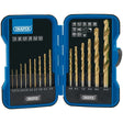 Draper EBS15HSS Metric Titanium Nitride Coated HSS Drill Bit Set (15 Piece) - (18549) - DR-18549 - Draper - Trade Counter Direct
