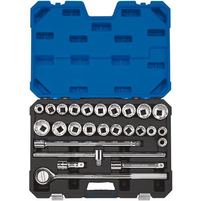 Draper Expert Combined MM/AF Socket Set, 3/4" Sq. Dr. (26 Piece) - DR-16484 - Draper - Trade Counter Direct