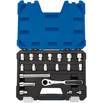 Draper Expert 'Go Through' Metric Socket Set (19 piece) - DR-16482 - Draper - Trade Counter Direct
