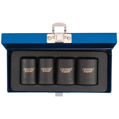 Draper Expert Locking Wheel Nut Set, 1/2" Sq. Dr. (4 Piece) - DR-34032 - Draper - Trade Counter Direct