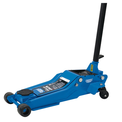 Draper Expert Professional Low Profile Garage Trolley Jack, 3 Tonne, Blue - DR-01106 - Draper - Trade Counter Direct