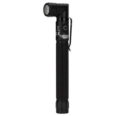 Draper Expert SMD LED USB Rechargeable 90° Adjustable Torch, 3.5W, 350 Lumens, USB-C Cable Supplied - DR-30986 - Draper - Trade Counter Direct