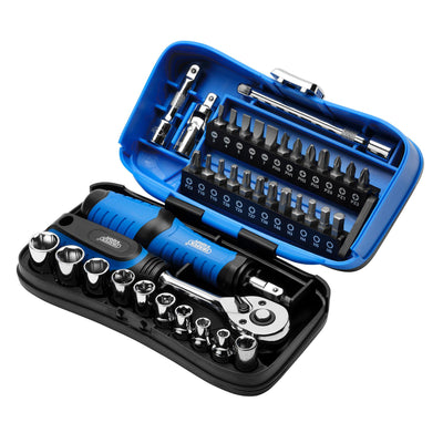 Draper Expert Socket and Bit Set, 1/4" Sq. Dr. (39 Piece) - DR-04713 - Draper - Trade Counter Direct