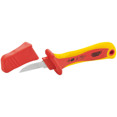 Draper Expert VDE Approved Fully Insulated Cable Knife, 200mm - DR-04615 - Draper - Trade Counter Direct