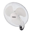 Draper FAN7C Oscillating Wall Mounted Fan with Remote Control, 16", 3 Speed - (70975) - DR-70975 - Draper - Trade Counter Direct