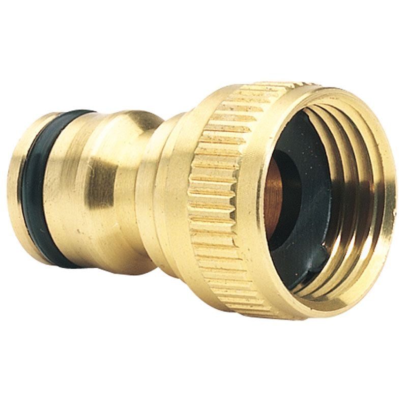 Draper GWB1/H Brass Garden Hose Tap Connector, 1/2" - DR-36197 - Draper - Trade Counter Direct