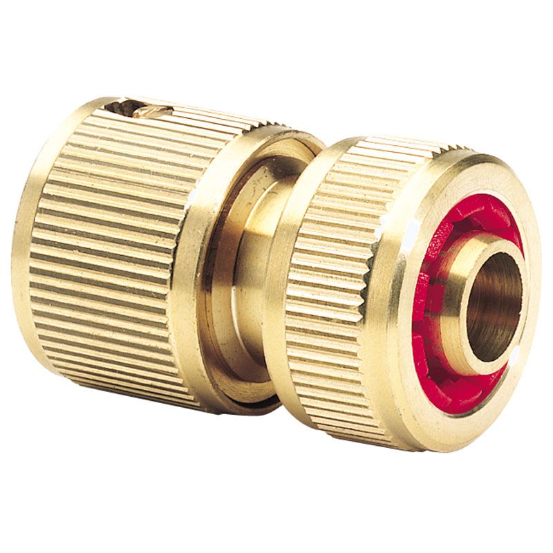 Draper GWB3/H Brass Hose Connector with Water Stop, 1/2" - (36202) - DR-36202 - Draper - Trade Counter Direct