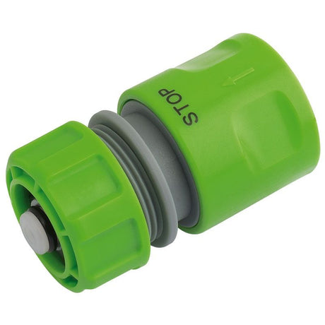 Draper GWPPHC2 Garden Hose Connector with Water Stop Feature, 1/2" - DR-25902 - Draper - Trade Counter Direct