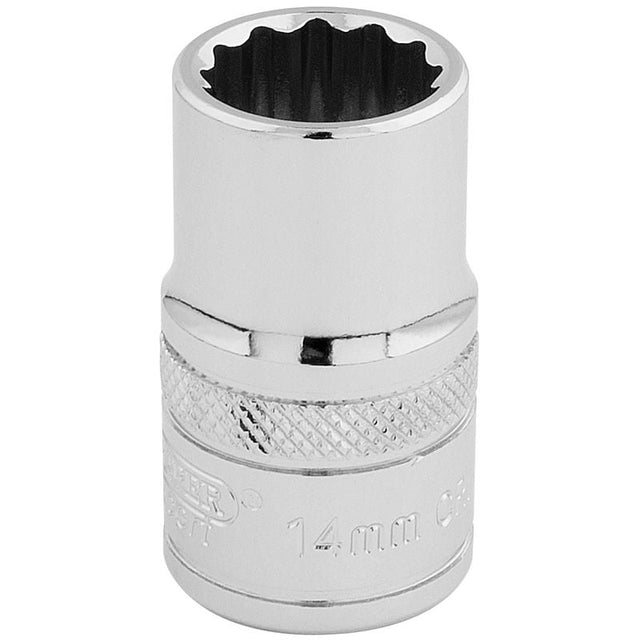 Draper H - MM/B HI - TORQ 12 Point Socket, 1/2" Sq. Dr., 14mm - (33125) - DR-33125 - Draper - Trade Counter Direct