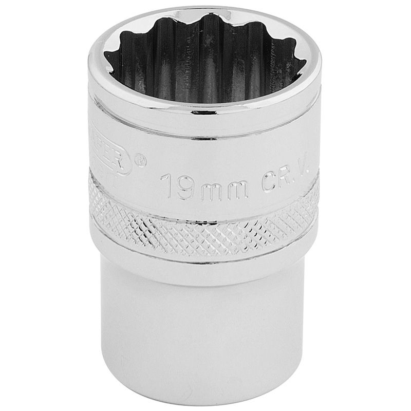 Draper H - MM/B HI - TORQ 12 Point Socket, 1/2" Sq. Dr., 19mm - (33231) - DR-33231 - Draper - Trade Counter Direct