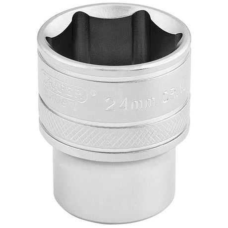 Draper H - MM/MS 6 Point Metric Socket, 1/2" Sq. Dr., 24mm - (16615) - DR-16615 - Draper - Trade Counter Direct