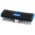 Draper HD/SBSS Stainless Steel Bristle Scrub Brush, 180mm - (17189) - DR-17189 - Draper - Trade Counter Direct