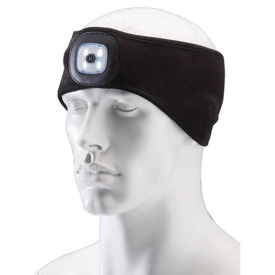 Draper Headband with USB Rechargeable LED Torch, 1W, Black, One Size - DR-95172 - Draper - Trade Counter Direct