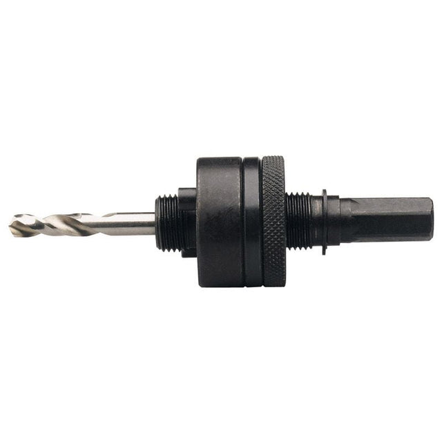 Draper HSA2 Locking Hex. Shank Holesaw Arbor with HSS Pilot Drill for Holesaws 32 - 210mm, 7/16" Thread - DR-52983 - Draper - Trade Counter Direct