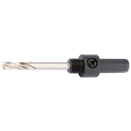 Draper HSA3 Hex. Shank Holesaw Arbor with HSS Pilot Drill for 14 - 30mm Holesaws, 7/16" Thread - (56387) - DR-56387 - Draper - Trade Counter Direct