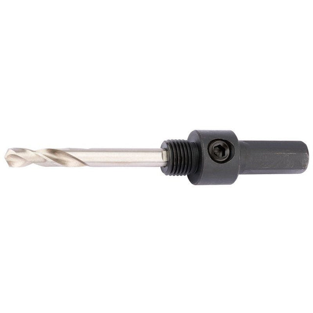 Draper HSA3 Hex. Shank Holesaw Arbor with HSS Pilot Drill for 14 - 30mm Holesaws, 7/16" Thread - (56387) - DR-56387 - Draper - Trade Counter Direct
