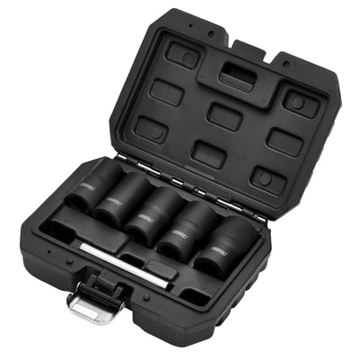 Draper Impact Wheel Nut Socket Set, 1/2" Sq. Dr. (6 Piece) - DR-12411 - Draper - Trade Counter Direct