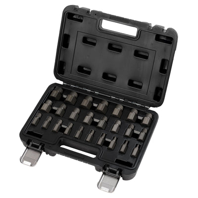 Draper Imperial Bolt Extractor Set, 3/8" Sq. Dr. (25 Piece) - DR-28196 - Draper - Trade Counter Direct