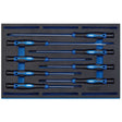 Draper IT - EVA14 Extra Long Precision Screwdriver Set in 1/4 Drawer EVA Insert Tray (8 Piece) - DR-63399 - Draper - Trade Counter Direct