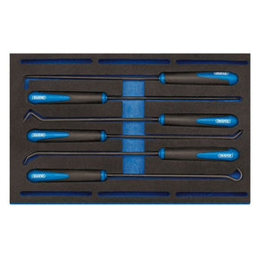 Draper IT - EVA23 Long Reach Hook and Pick Set in 1/4 Drawer EVA Insert Tray (6 Piece) - (63494) - DR-63494 - Draper - Trade Counter Direct
