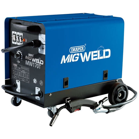 Draper MW170T Gas/Gasless MIG Welder, 160A - (71095) - DR-71095 - Draper - Trade Counter Direct