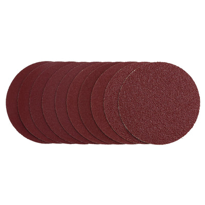 Sanding Discs, 125mm, Hook & Loop, Assorted Grit - 40G, 80G, 120G, 240G (Pack of 10)