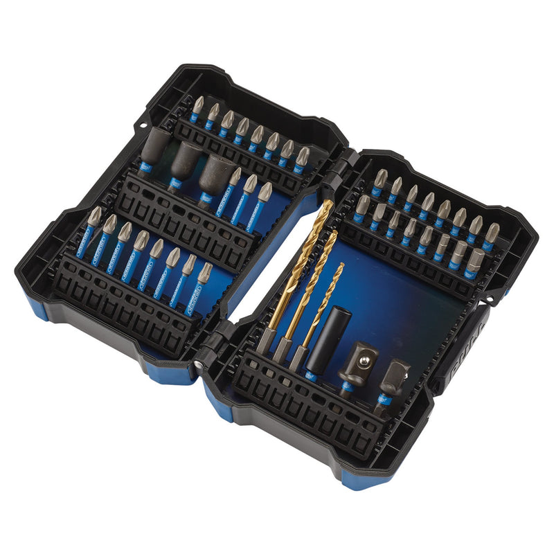 Draper Expert Impact Screwdriver Bit Set, 1/4" Hex (44 Piece)
