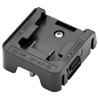 24W AC/DC Hybrid Work Light Power Tool Battery Adaptor Compatible with Dewalt® and Milwaukee® for Stock No. 04673