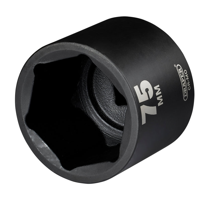 Draper HI-TORQ® Deep Impact Socket, 1" Sq. Dr., 75mm
