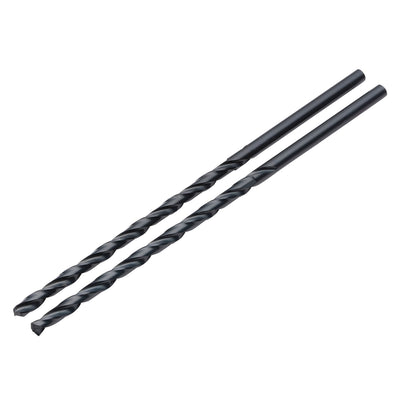 Black HSS Long Drill Bit 3 x 100mm (Pack of 2)