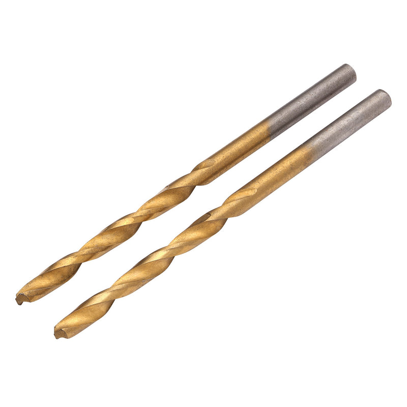 HSS Titanium Nitride Coated Drill Bit, 3.5 x 70mm (Pack of 2)