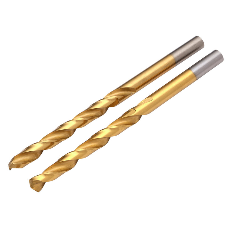 HSS Titanium Nitride Coated Drill Bit, 6 x 43mm (Pack of 2)