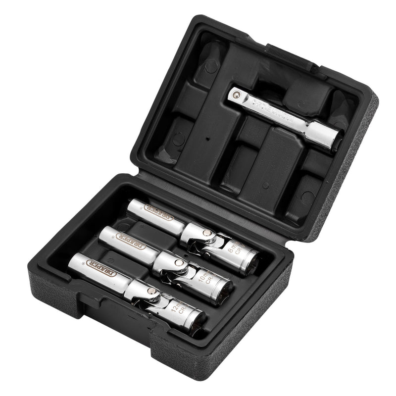 Glow Plug Socket Set, 3/8" Sq. Dr. (4 Piece)