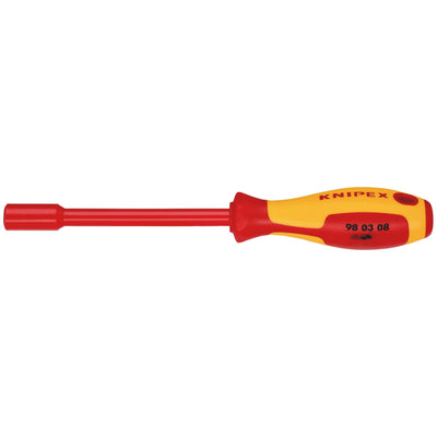 KNIPEX 98 03 08 VDE Insulated Nut Driver, 8.0 x 125mm