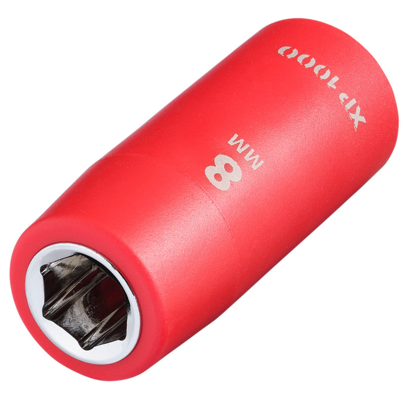XP1000® VDE Socket, 1/4" Sq. Dr., 8mm