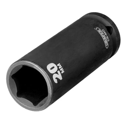 Draper Hi-TORQ® Deep Impact Socket, 1/2" Sq. Dr., 20mm