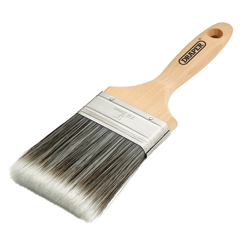 Paint Brush with Wood Handle, 3"