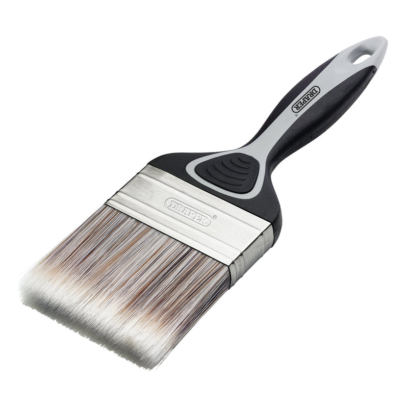 Flat Paint Brush with Soft Grip, 80mm