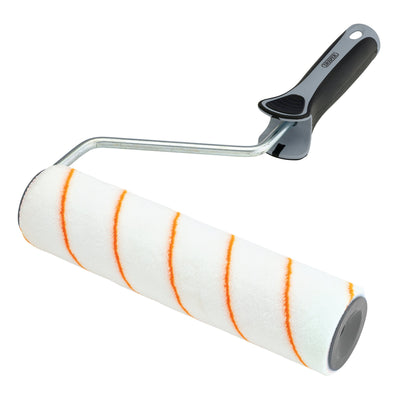 Short Pile Polyester Paint Roller with Soft Grip Handle, 9"/230mm