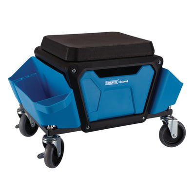 Draper Expert Work Stool with Tool Storage, Blue