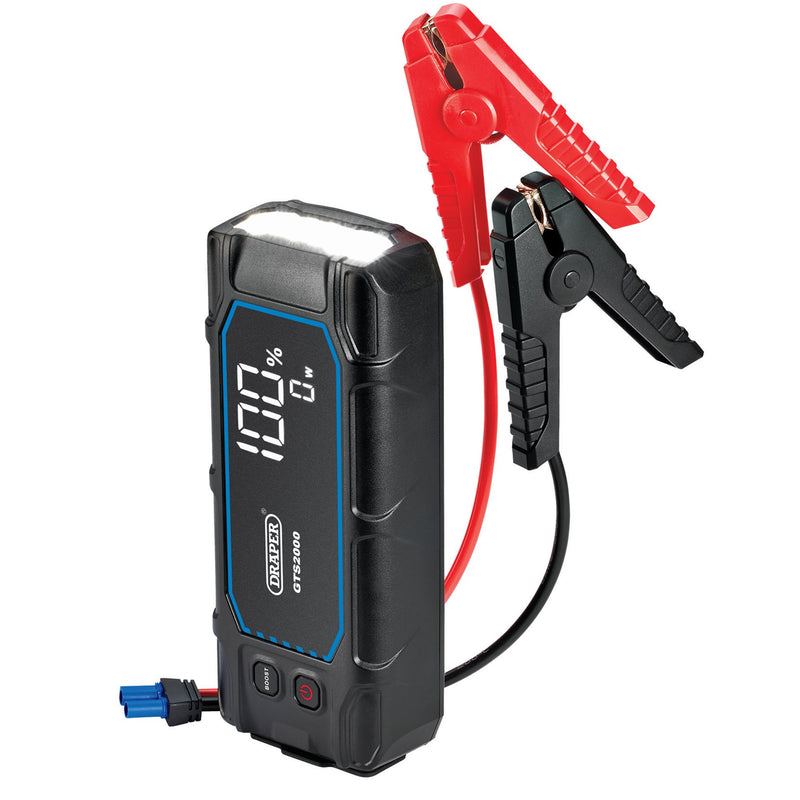12V Lithium Jump Starter with Digital Display, 2000A